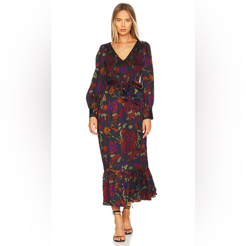 Cleobella Juliette Midi Dress in Garden Floral Print